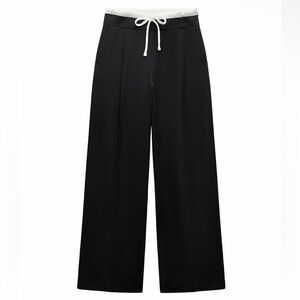 Zara Women’s Double Waist Wide Leg Pants